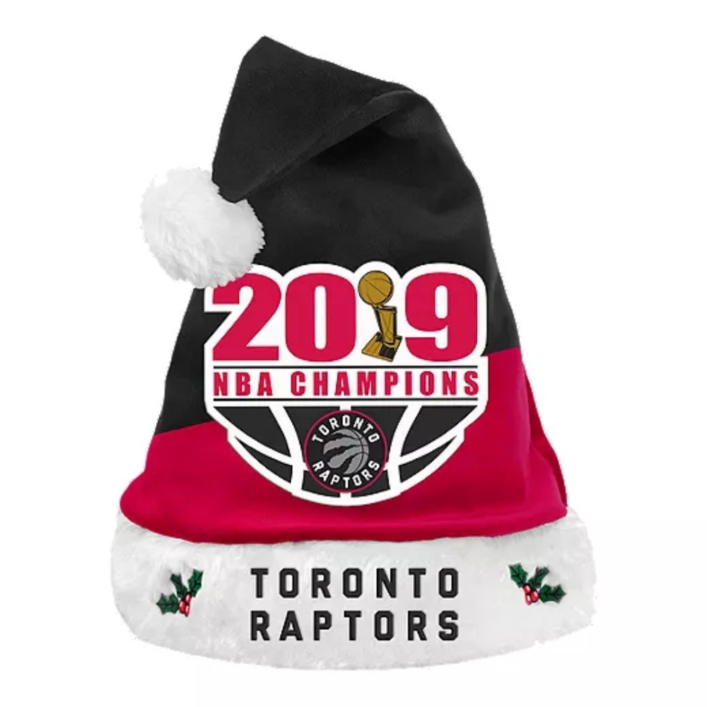 Brand New Toronto Raptors 2019 NBA Champions Santa Claus Stitch Embroidered Hat